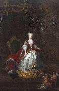 William Hogarth Portrait of Augusta of Saxe-Gotha oil painting artist